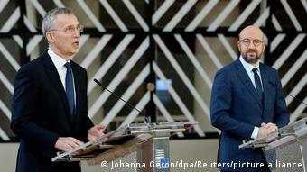 NATO Genel Sekreteri Jens Stoltenberg und AB Konseyi Başkanı Charles Michel