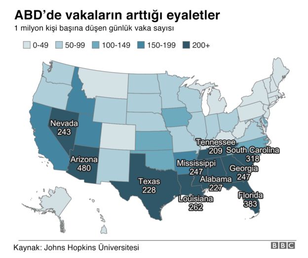 ABD vaka haritası